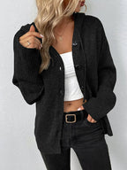 Cardigan pour dames avec bonnet