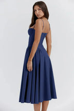 Robe d'automne aérée pour femme, style corsage