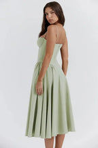 Robe d'automne aérée pour femme, style corsage