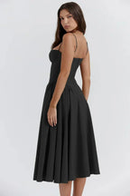 Robe d'automne aérée pour femme, style corsage