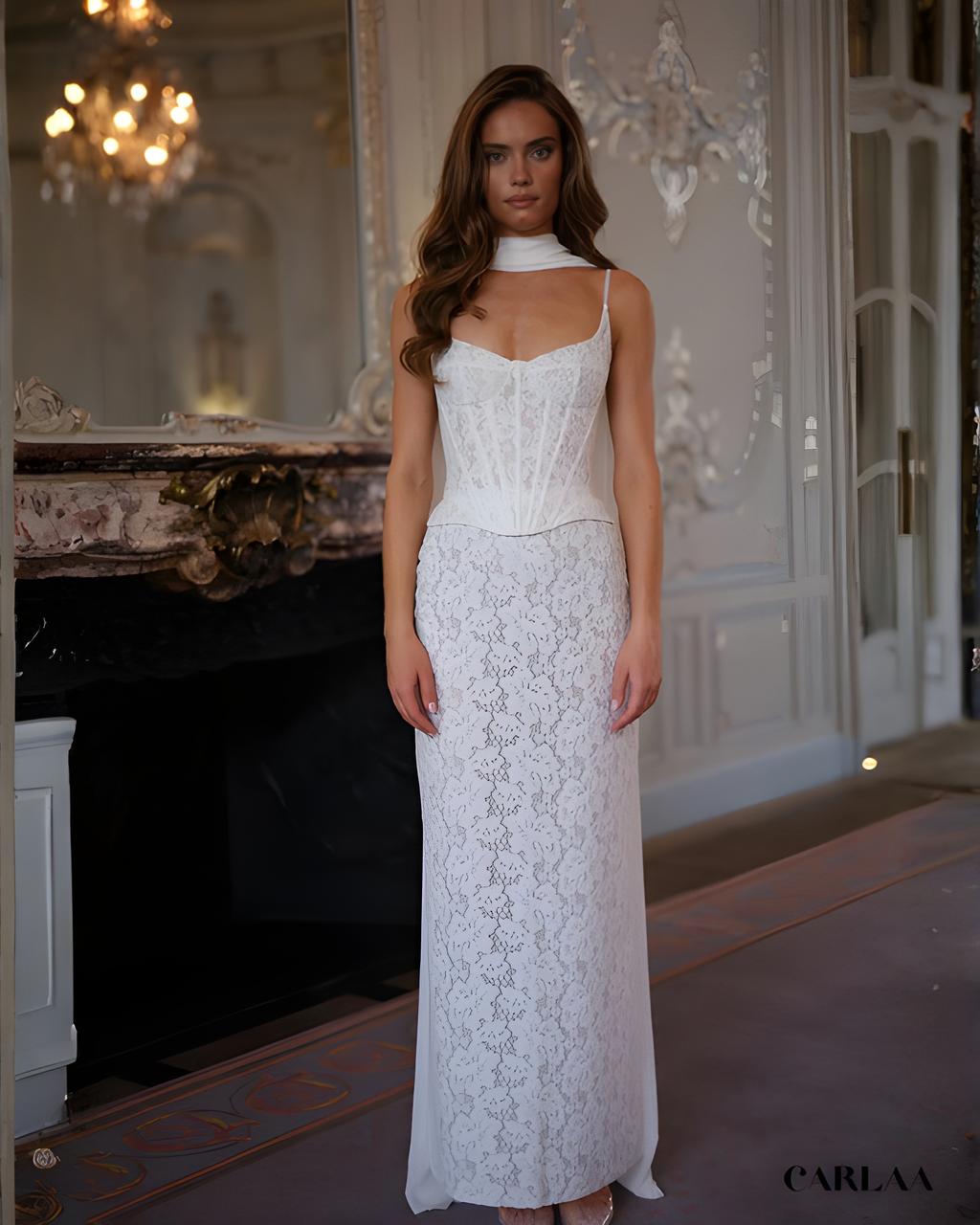 Robe de mariée longue simple