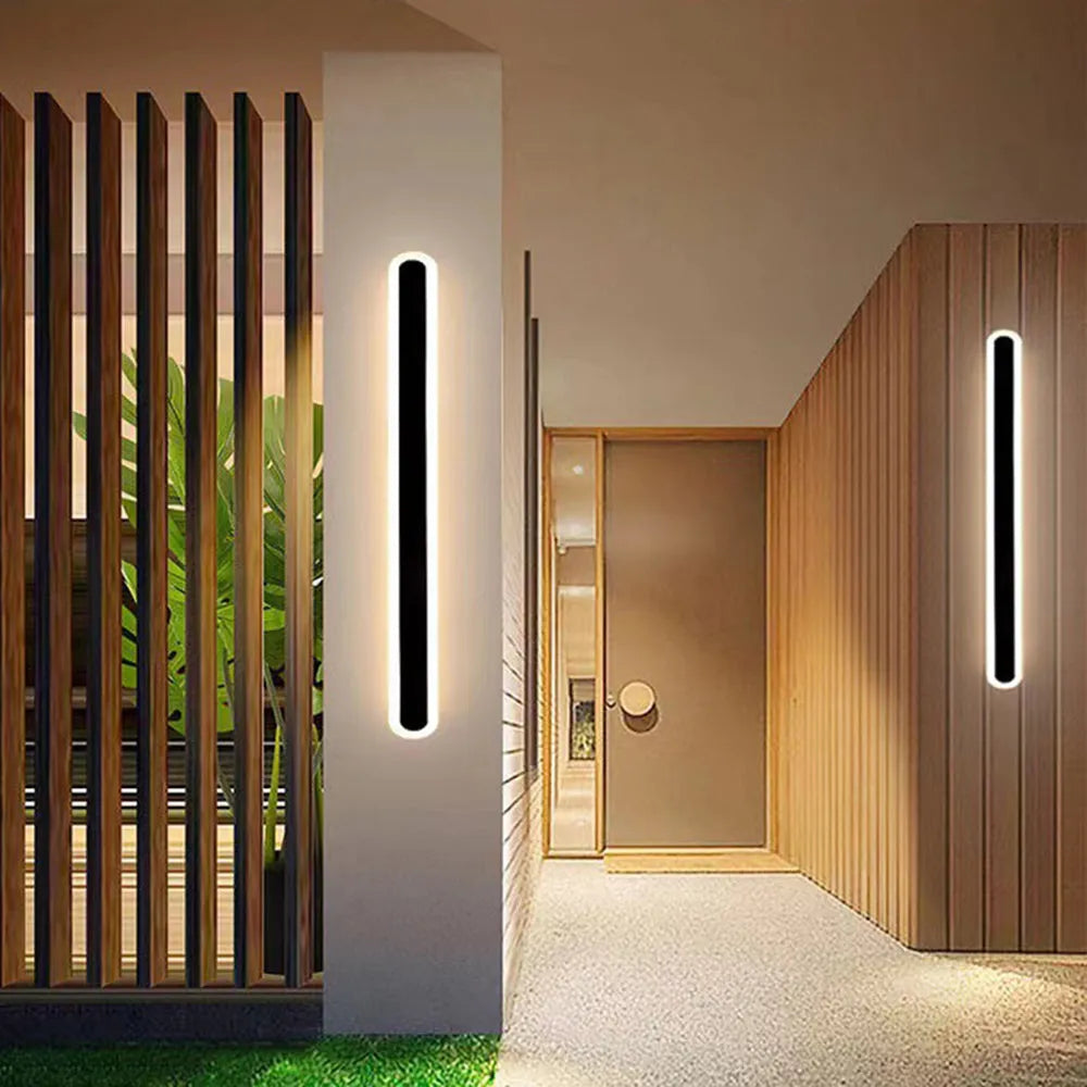 Modern waterproof LED wall light