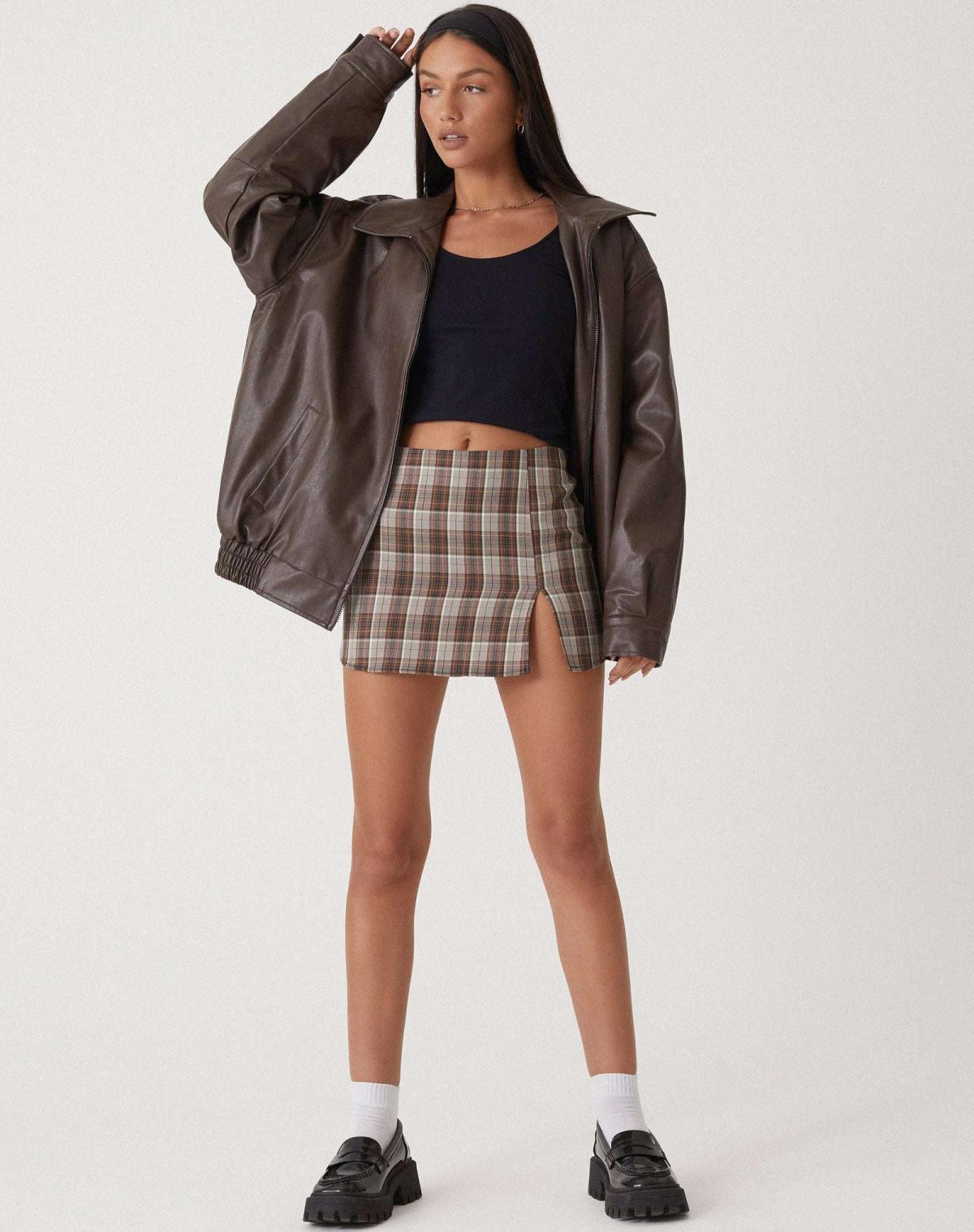 Stylish oversized leather jacket - Comfortable and trendy for everyday wear