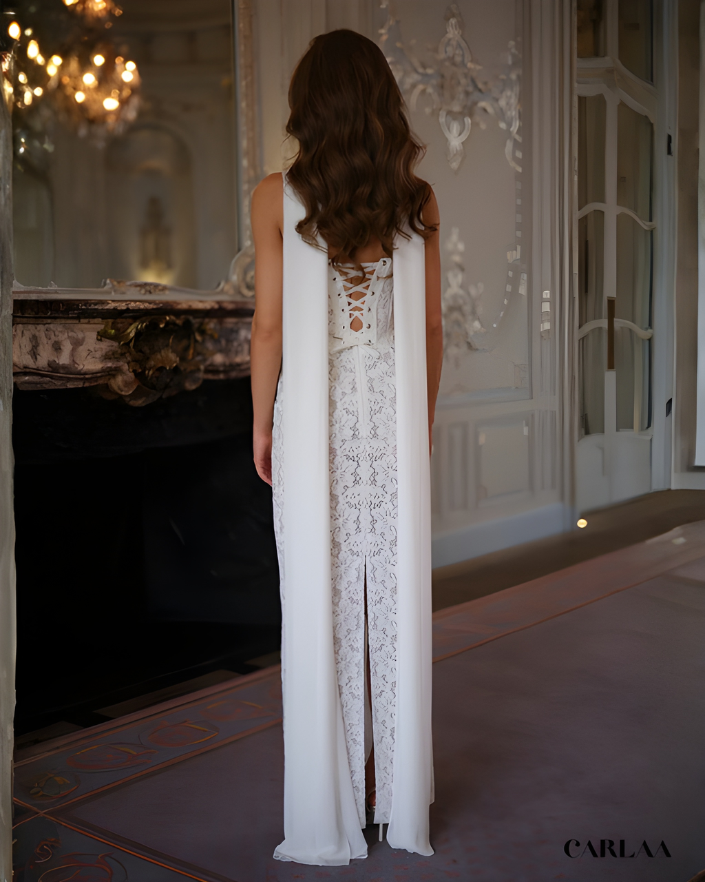 Robe de mariée longue simple
