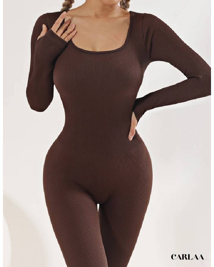 Combinaison Yoga Femme brun