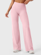 Pantalon évasé taille haute – Coupe droite stretch épousant les hanches