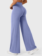 Pantalon évasé taille haute – Coupe droite stretch épousant les hanches