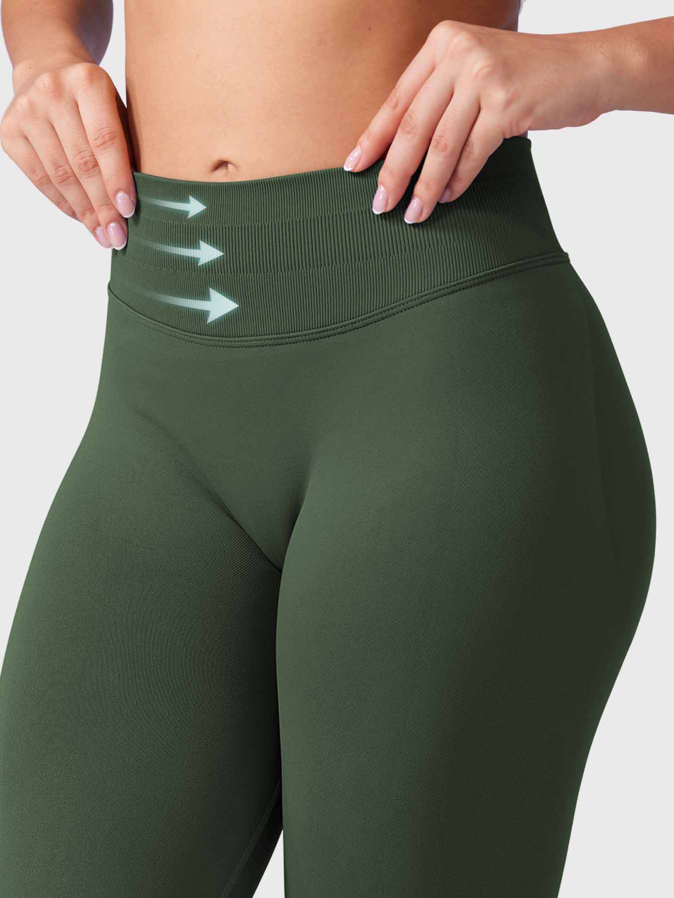 Leggings sculptants sans coutures – Coupe haute intensité et tissu évacuant l'humidité