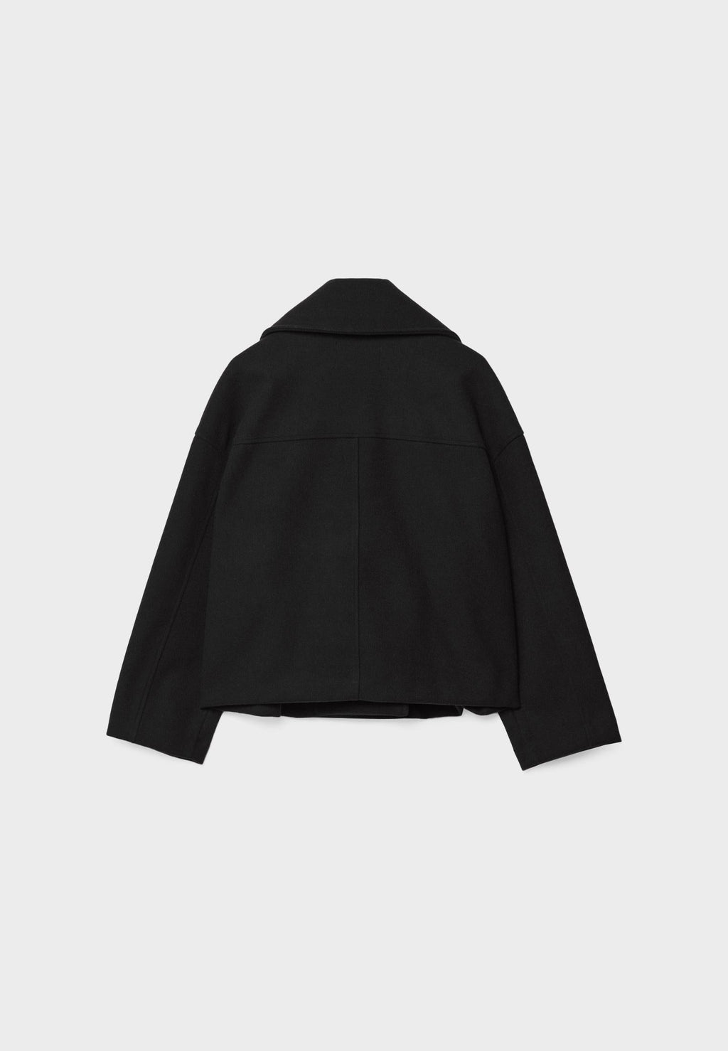 Manteau court pour femme avec double rangée de boutons et design intemporel